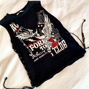 Rock & Roll Black Choker Top